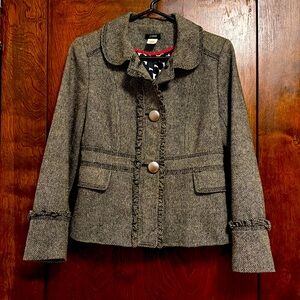 J. Crew Equestrian Jacket.  Scottish Robert Noble Wool. Sz 6